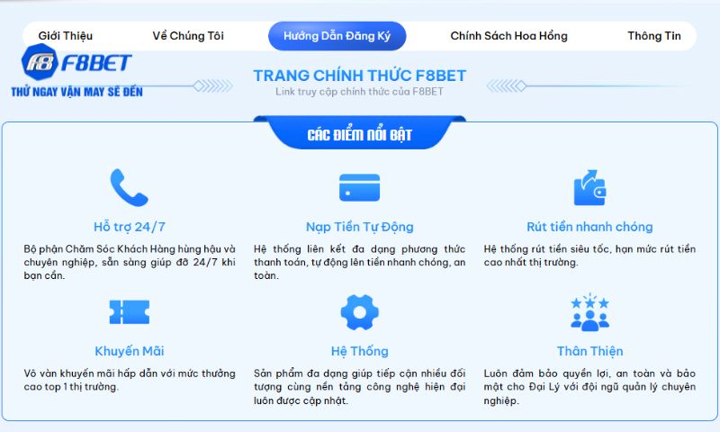 Hoàn tất thủ tục đăng ký Đại lý F8BET dễ dàng chỉ với một số thao tác đơn giản Hoàn tất thủ tục đăng ký Đại lý F8BET dễ dàng chỉ với một số thao tác đơn giản